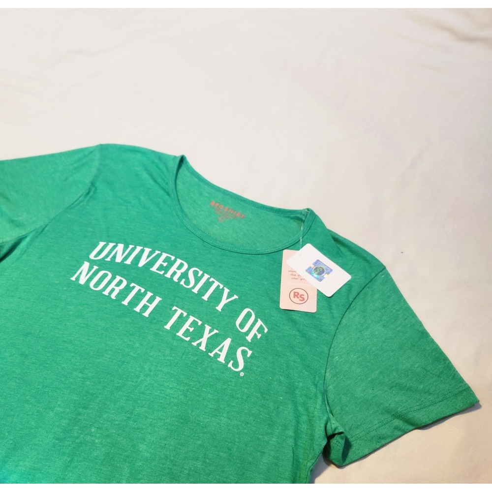 University of North Texas UNT Green T-Shirt Women's Size L College‎
